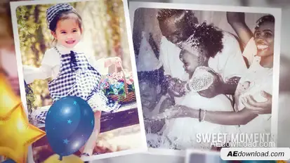 Happy Birthday Slideshow Premiere Pro template preview