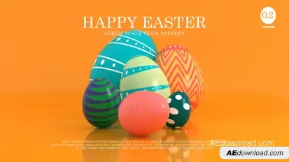 Happy Easter 0.2 Easter template preview