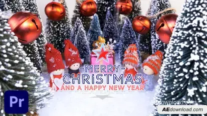 Happy Holidays - Community Wishes Premiere Pro template preview