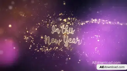 Happy New Year Wishes Video Displays template preview