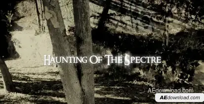 Haunted Horror Titles Project Video Displays template preview
