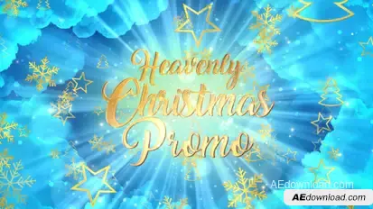 Heavenly Christmas Promo Video Displays template preview