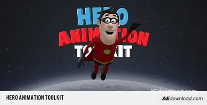 Hero Animation Toolkit Video Displays template preview