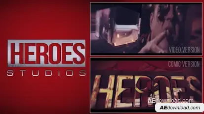 Heroes Logo Video Displays template preview