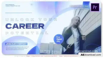 Hiring Company Presentation Premiere Pro template preview