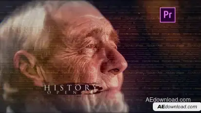 History Opener Premiere Pro template preview