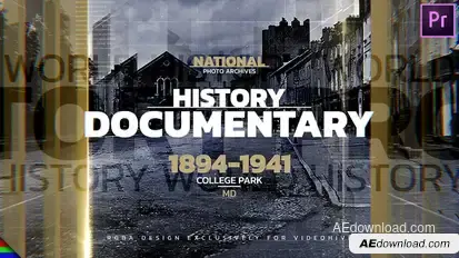 History Promo Premiere Pro template preview