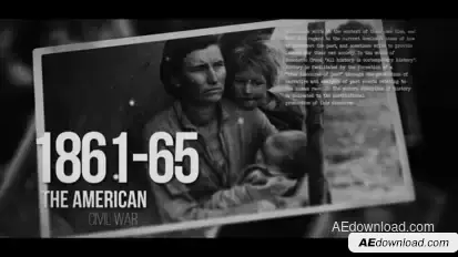 History Timeline Slideshow - Pictures from the Past Premiere Pro template preview