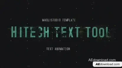 Hitech Text Tool Video Displays template preview