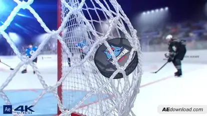 Hockey Logo Championship Big Pack Video Displays template preview