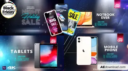 Holiday Sales Template v2.0 Video Displays template preview