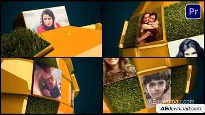 Holiday Slideshow Premiere Pro template preview