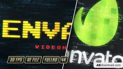 Holographic Digital Technology Intro Video Displays template preview