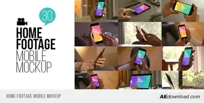 Home Footage Mobile Mockup Video Displays template preview