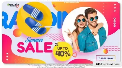 Hot Summer Fashion Collection Video Displays template preview