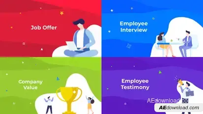HR - Job & Company Resource Video Displays template preview