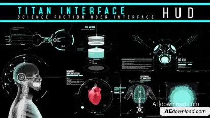 HUD - Titan Interface Video Displays template preview