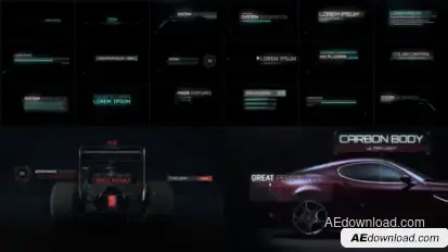 HUD Call out Video Displays template preview