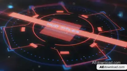 Hud Cinematic Titles Video Displays template preview