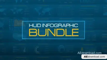 HUD Infographic Video Displays template preview