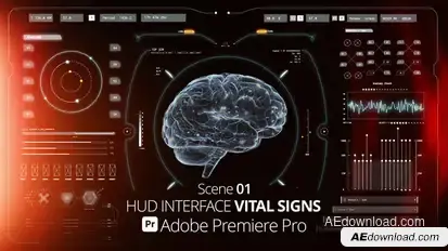 HUD Interface Vital Signs 01 Pr Premiere Pro template preview