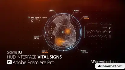 HUD Interface Vital Signs 03 Pr Premiere Pro template preview