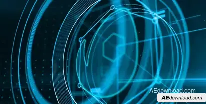HUD Logo Reveal Video Displays template preview