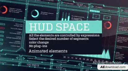 Hud space Video Displays template preview