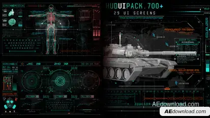 Hud UI Pack 700+ Video Displays template preview