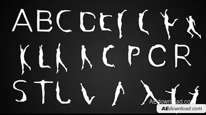 Human Typeface | After Effects Template Video Displays template preview