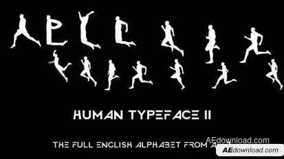 Human Typeface II Video Displays template preview