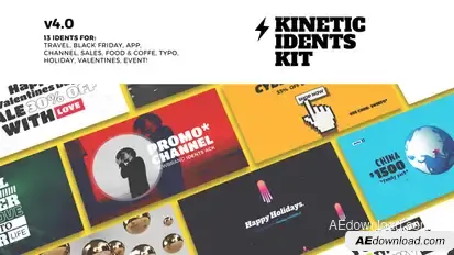 Idents Video Displays template preview