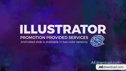 Illustrator Promo Video Displays template preview