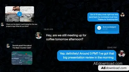 Telegram Chat Message UI Openers template preview