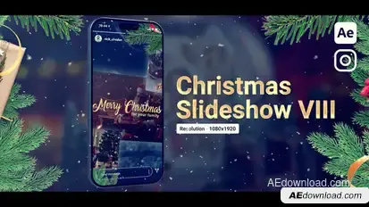 Vertical Christmas Slideshow Openers template preview