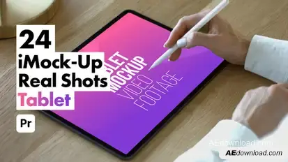iMock-Up Real Tablet for Premiere Pro Premiere Pro template preview
