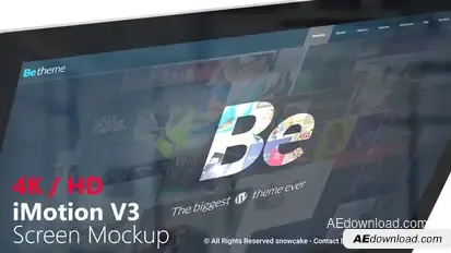 iMotion Screen Mockup Video Displays template preview