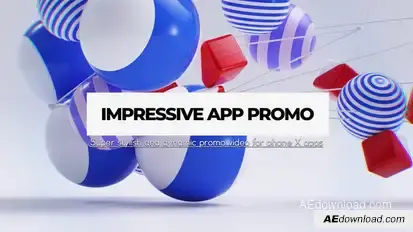 Impressive App Promo Video Displays template preview