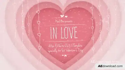 In Love Video Displays template preview