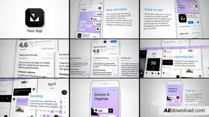 In-Store Mobile App Promo Video Displays template preview