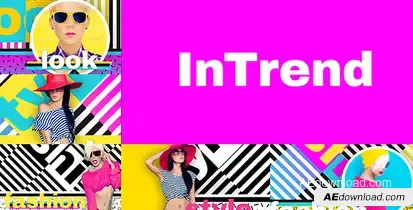 In Trend // Fashion Show Package Video Displays template preview