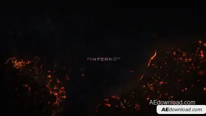Inferno - Fire Titles Video Displays template preview