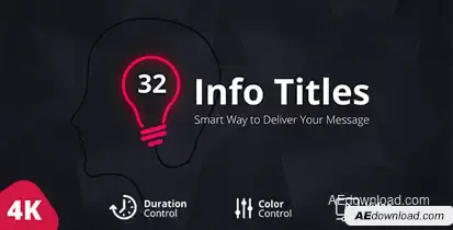 Info Titles Pack Video Displays template preview