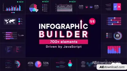 Infographic Builder Video Displays template preview