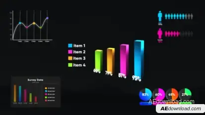 Infographic Smart Graphs Video Displays template preview