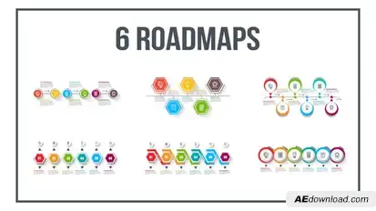 Infographics Roadmaps №4 Video Displays template preview