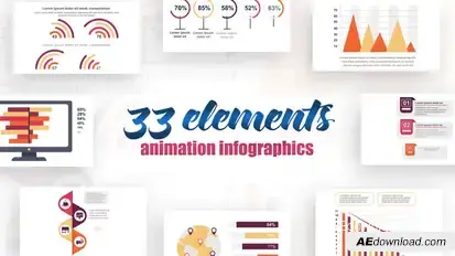 Infographics vol.11 Video Displays template preview