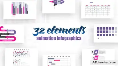 Infographics vol.14 Video Displays template preview