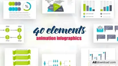 Infographics Vol.18 Video Displays template preview