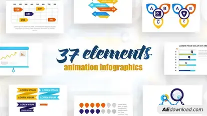 Infographics Vol.19 Video Displays template preview